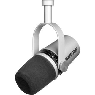 👉 Zilver Shure MV7 podcast-microfoon
