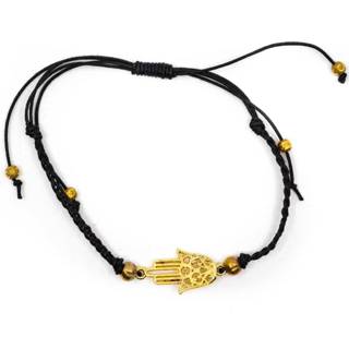 👉 Armband goudkleurig messing Verstelbare Hamsa Hand (18 cm) 7141262617469