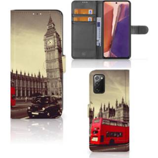 👉 Flipcover Samsung Galaxy Note 20 Flip Cover Londen 8720215886726