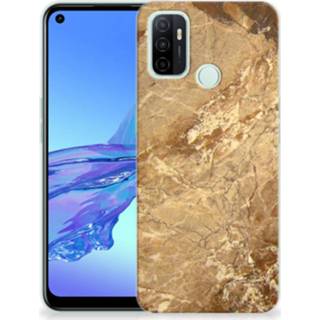 👉 Siliconen hoesje marmer OPPO A53s | A53 TPU Creme 8720215781588