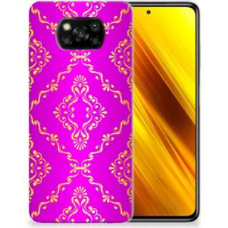 👉 Siliconen hoesje roze Xiaomi Poco X3 Barok 8720215791396