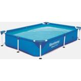 👉 Bestway Steel Pro Rechthoek 221 Zwembad Blauw