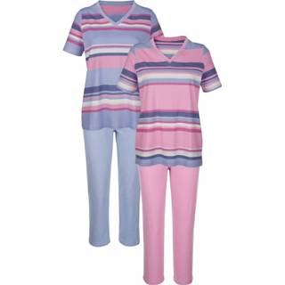 👉 Pyjama blauw Pyjama's per 2 stuks Harmony Rozenhout::Blauw 4055705362324