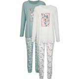 👉 Pyjama blauw groen Pyjama's per 2 stuks Blue Moon Ecru::Jadegroen::Oudroze 4055705351656