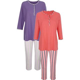 👉 Pyjama paars Pyjama's per 2 stuks Harmony Koraal::Paars 4055705549381