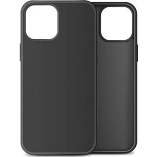 👉 Silicone zwart Mobiq - Liquid Case iPhone 12 Pro Max 6.7 inch 7423447141120