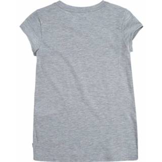 👉 Shirt polyester katoen meisjes 140 grijs Levis! Korte Mouw - Maat Katoen/polyester 3665115201277