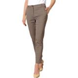 👉 Vrouwen bruin katoen 7/8-chinobroek MONA Taupe 4055705916831