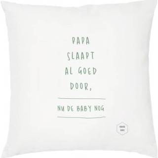 Kussenslop nederlands baby's Kussensloop Papa slaapt al goed door, nu de baby nog 5410574910301