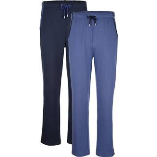 👉 Joggingbroek multicolor mannen met bijpassend tunnelkoord Joggingbroeken per 2 stuks G Gregory Marine::Blauw 4055705303549 4055705906900