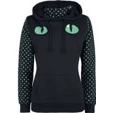 👉 Vest zwart turkoois vrouwen m Alice in Wonderland - Grinsekatze Stay Safe met capuchon turquoise 4044583815770