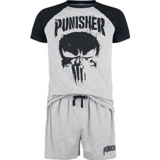 👉 Pyjama grijs mannen m gemêleerd The Punisher - Skull 4044583816159