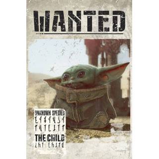 👉 Poster unisex Hoofdmateriaa Papier meerkleurig mannen baby's Star Wars - The Mandalorian Baby Yoda Wanted 3665361044512