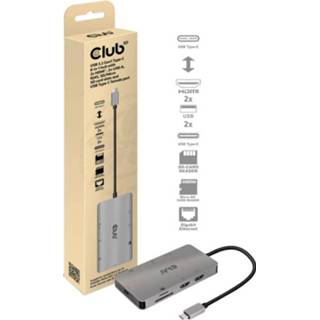 👉 Club3D USB 3.2 Gen1 Type-C 8-in-1 hub usb-hub 8719214471828