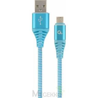 👉 Turkoois Gembird CC-USB2B-AMMBM-1M-VW USB-kabel 2.0 Micro-USB B USB A 8716309105934