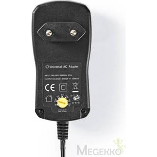 👉 Universele AC-Voedingsadapter | 3 V/4,5 V/5 V/6 V/7,5 V/9 V/12 V DC 1,5 A 5412810327959