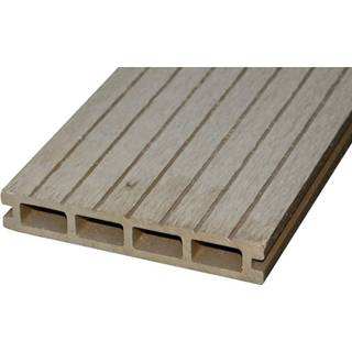 👉 Composieten vlonder plank teak composiet Fonteyn | Vlonderplanken 1m² 3 Planken Light