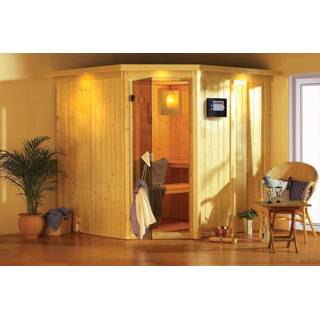 👉 Karibu | Sauna Jarin Deur Bronzeglas 4010090144245