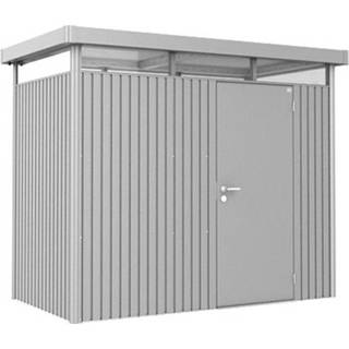 👉 Zilver Biohort | Berging HighLine Gr. H1 Enkele Deur Zilver-Metallic 9003414830202