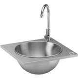 👉 Wasbak RVS OneQ | Wet Inox Built-in 8718469900152