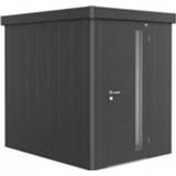 👉 Grijs Biohort | Berging Neo 2A Enkele Deur Donkergrijs-Metallic 9003414850064