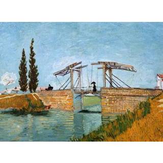 👉 Kunstkaart zomaar een kaartje Klaas de Jong | Brug bij Langlois