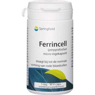 IJzer vcaps Springfield Ferrincell 44 mg - pyrofosfaat 5 90 8715216259754