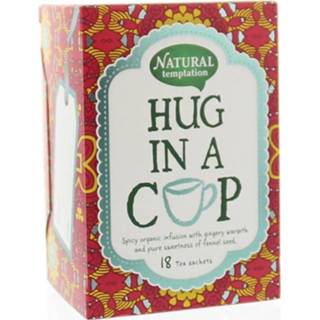 👉 Natural Temptation Hug in a cup thee eko 18 zakjes 8711743550814