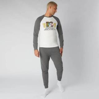 👉 MTV Decks Men's Pyjama Set - Grey - XXL - Grijs