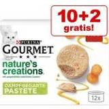 👉 10 + 2 gratis! 12 x 85 g Gourmet Nature's Creations - Pate: Kip & Wortelen 7613037867947