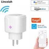 Monitor WiFi Smart Plug EU US UK Adaptor Wireless Remote Voice Control Power Energy Outlet Timer Socket for Alexa Google Home