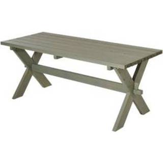 👉 Terrastafel grijs bruin zwart Kruispoot Tuintafel Nostalgi 5703393717597