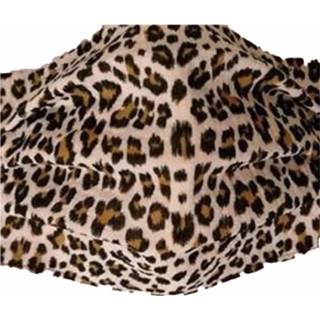 👉 3x Mondkapjes met luipaard print van stof herbruikbaar