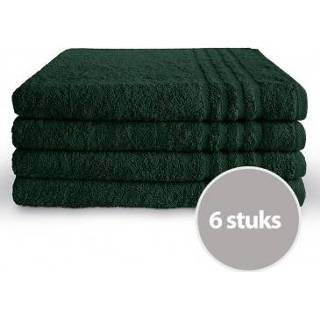 👉 Handdoek groen Byrklund 70 x 140 cm Donker - 10 stuks