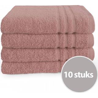 👉 Hand doek roze Byrklund Handdoek 50 x 100 cm Oud - 10 stuks