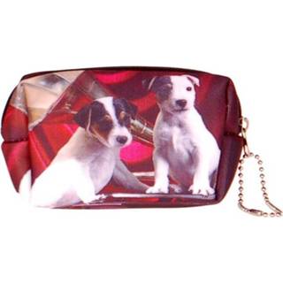 👉 Etui klein meisjes zwart Kleine etui/klein toilettasje Jack Russel-