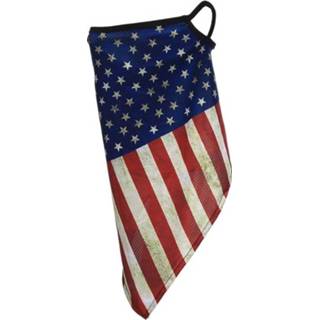 👉 Sjaal mannen Gezichtsbedekking - Amerikaanse vlag Vintage-