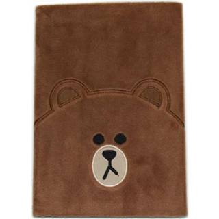 👉 Notitieboek pluche meisjes bruin A5 kaft beer gelinieerd-