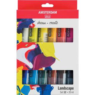 👉 Etui Amsterdam acrylverf tube van 20 ml, 12 stuks, landschap 8712079451219