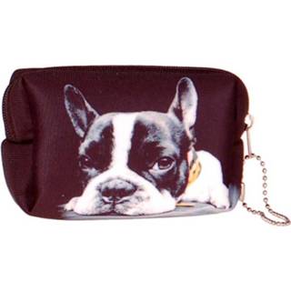 👉 Etui klein meisjes zwart Kleine etui/klein toilettasje Franse Buldog-