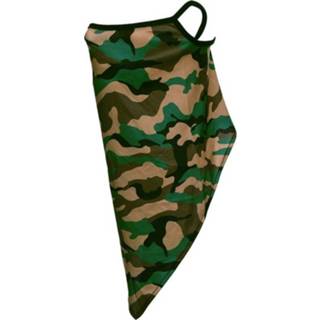 Sjaal groen mannen Gezichtsbedekking - Camouflage Groen-