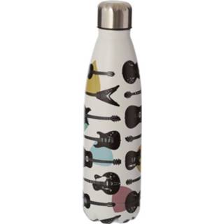 👉 Thermosfles RVS mannen wit 500ml - Headstock Gitaar-
