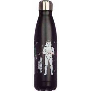 👉 Thermosfles RVS mannen zwart 500ml - Stormtrooper kerst-