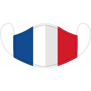 Mondkapje vrouwen wit - Franse vlag-