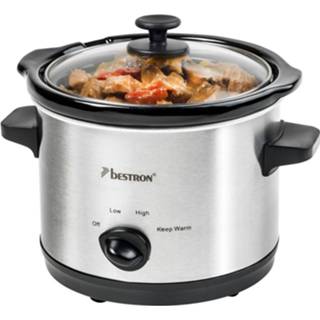 Slowcooker staal Bestron ASC150 8712184054343