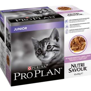 👉 Katten voer Pro Plan Cat Nutri Savour Junior Multipack - Kattenvoer Kalkoen 10x85 g 7613034767646
