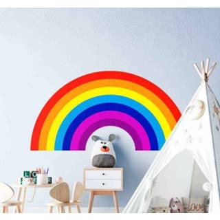 Muursticker Post NL nederlands Muurstickers tekeningen Cirkelvormige regenboog