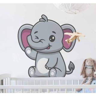 👉 Dierensticker Post NL nederlands baby's Dieren stickers Baby olifant