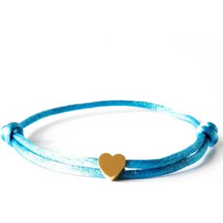 👉 Armbandje neon blauw zilver nederlands Caviar Collection Armband Light Blue X Heart Silver 8720289543358
