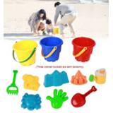 👉 Shovel large kinderen jongens meisjes Beach Bucket 7 Piece Set With Tool Rake Toys Game Supplies Kids Boy Girl Dropshipping